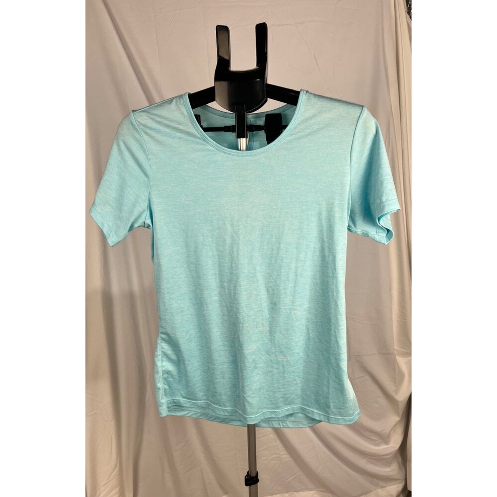 PBX Pro Women’s Blue Shirt Size M with Back‎ Keyhole Detail Casual Top
